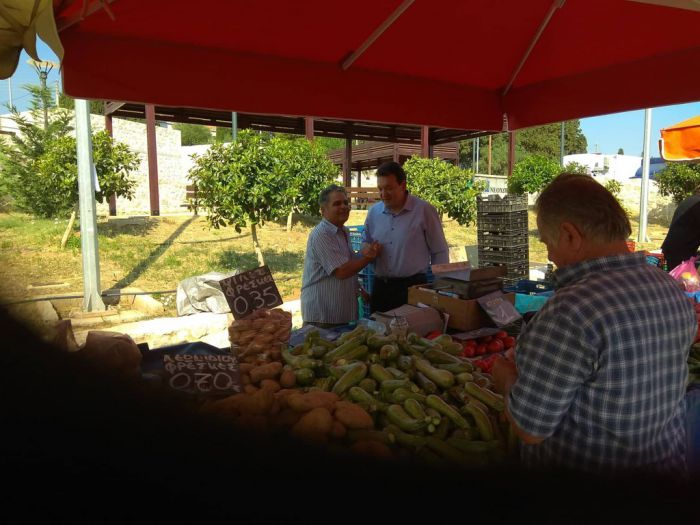 Στη λαϊκή αγορά του Άστρους περιόδευσε ο Γ. Κατσίρης