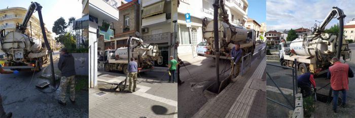 ΔΕΥΑΤ | Καθαρίζονται φρεάτια στην Τρίπολη για να αποφευχθούν πλημμύρες