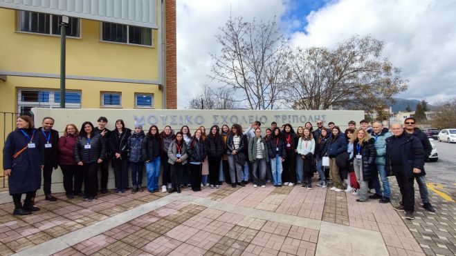 Φιλοξενία δύο σχολείων στο πλαίσιο του Erasmus+ στο Μουσικό Σχολείο Τρίπολης