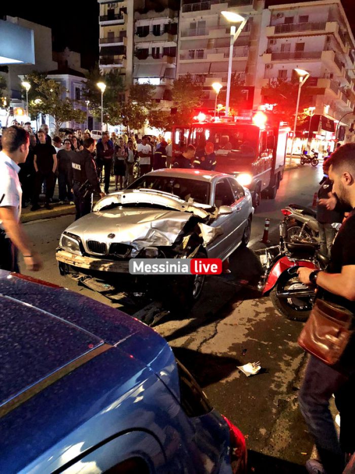 Τρελή πορεία ΙΧ στο κέντρο της Καλαμάτας