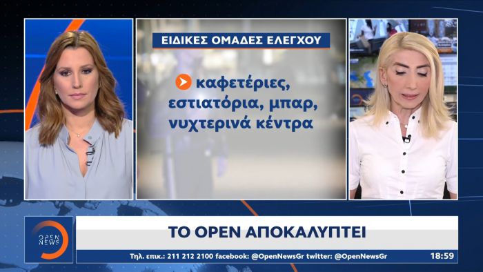 Το ΟΡΕΝ αποκαλύπτει | Ειδικές ομάδες της ΕΛ.ΑΣ θα ελέγχουν τα μαγαζιά για τα μέτρα (vd)