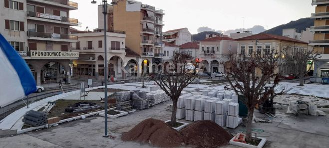 Προχωρούν τα έργα στην πλατεία Αγίου Βασιλείου - Πότε αναμένεται να τελειώσουν (εικόνες)