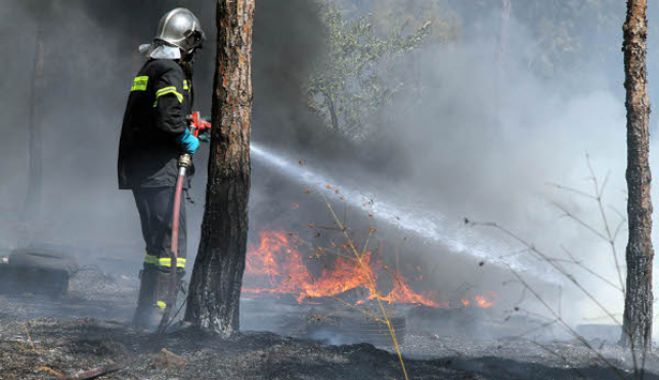 Φωτιά σε οικοπεδικό χώρο στον Άγιο Κωνσταντίνο