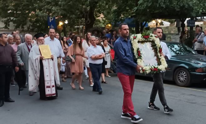 Λαγκάδια Γορτυνίας | Περιφορά εικόνας της Υπεραγίας Θεοτόκου (εικόνες - βίντεο)