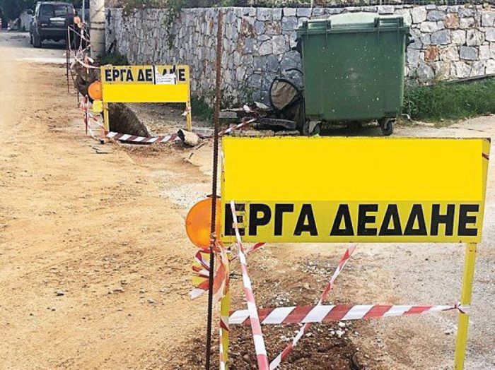 Εργασίες κατασκευής υπόγειων διαβάσεων από τον ΔΕΔΔΗΕ σε Στενό και Αγιωργήτικα