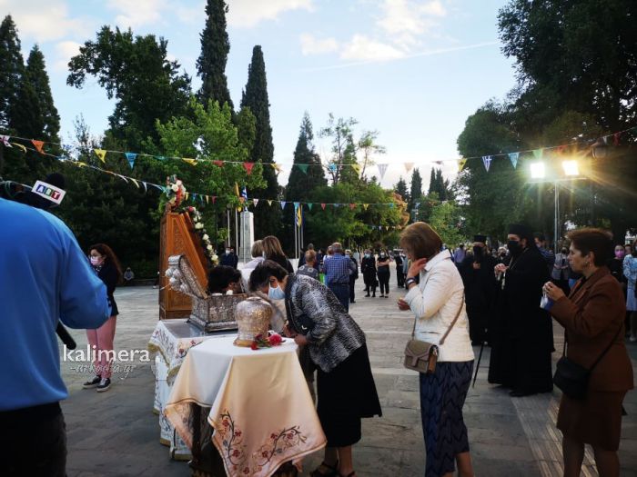 Πολιούχοι | Οι πρώτες εικόνες από τον Εσπερινό στην Τρίπολη