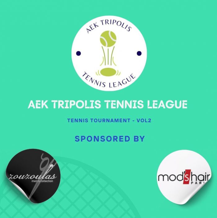 Κυρίως ταμπλό AEK Tripolis Tennis League by Zouzoulas &amp; Mod’s Hair