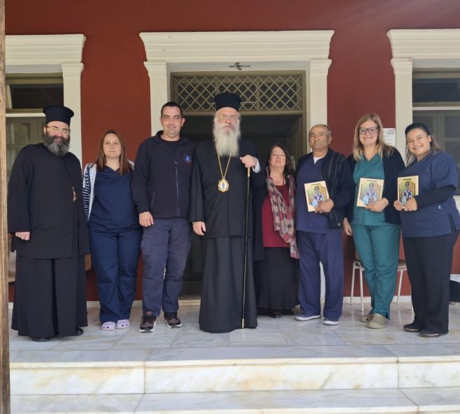 Το Κέντρο Υγείας Λεωνιδίου επισκέφθηκε ο Μητροπολίτης Επιφάνιος