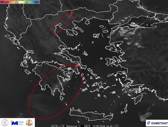 Ο καπνός από τη φωτιά στην Αττική έφτασε μέχρι την Αρκαδία!