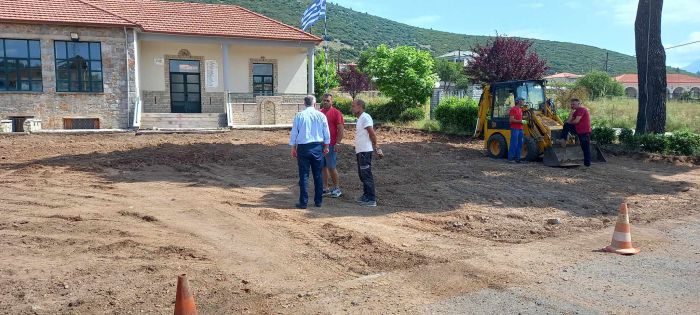 Στα έργα αθλητικών εγκαταστάσεων της Σκοπής ο Σκαντζός (εικόνες)