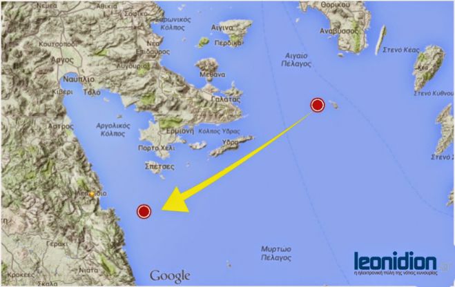 Ταχύπλοο έπλεε μισοβυθισμένο για 9 μέρες στο Μυρτώο!