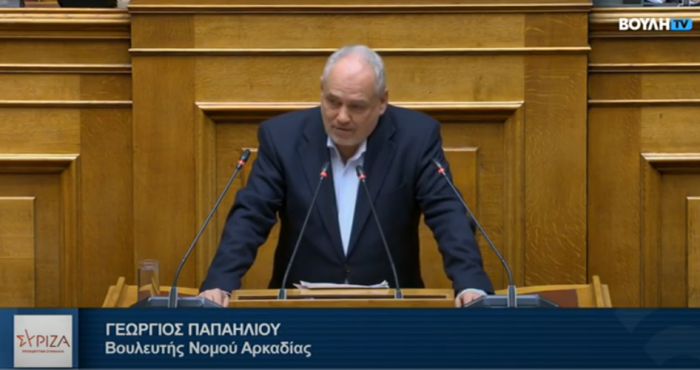 Παπαηλιού στη Βουλη: &quot;Η κυβέρνηση πρέπει να φύγει τώρα&quot; (vd)