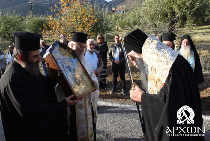 Το Λεωνίδιο υποδέχθηκε την Θαυματουργό Εικόνα της Παναγίας Έλωνας (εικόνες)