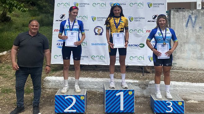 Νίκη Φριντζήλα | Πρώτη θέση για την αθλήτρια του ποδηλατικού τμήματος της ΑΕΚ Τρίπολης