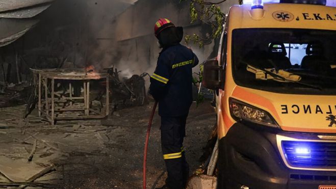 Κάηκε εργαζόμενη στο Πάτημα Χαλανδρίου