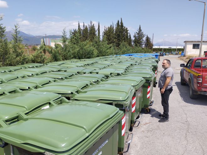 120 νέοι κάδοι απορριμμάτων για τις ανάγκες του Δήμου Τρίπολης!