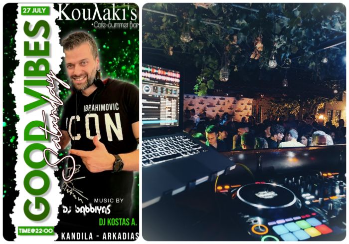 Το Σάββατο 27 Ιουλίου βραδιά &quot;Good Vibes&quot; με Dj Babbiyas και Dj Kostas A. στην Κανδήλα!