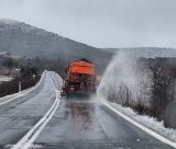 Ρίψη άλατος και εκχιονισμοί στην εθνική οδό "Τρίπολης - Σπάρτης"