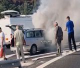 Φωτιά σε αυτοκίνητο εν κινήσει στο κόμβο Αρχαίας Νεμέας (vd)