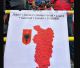 Euro 2024 | Αλβανός οπαδός αναρτά πανό με χάρτη που συμπεριλαμβάνει ελληνικές περιοχές